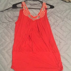 Open back tank top